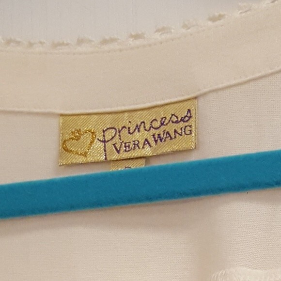 Princess Vera Wang Cream Blouse Peasant Top - Picture 4 of 4